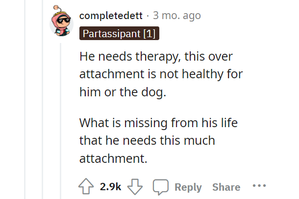 AITA for refusing to contact him because he won't leave his dog at home 