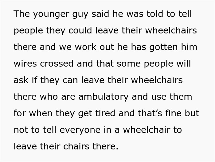 Full-Time Wheelchair User Told To Leave It Before Boarding, Maliciously Follows Until Employee Realizes They're Broken