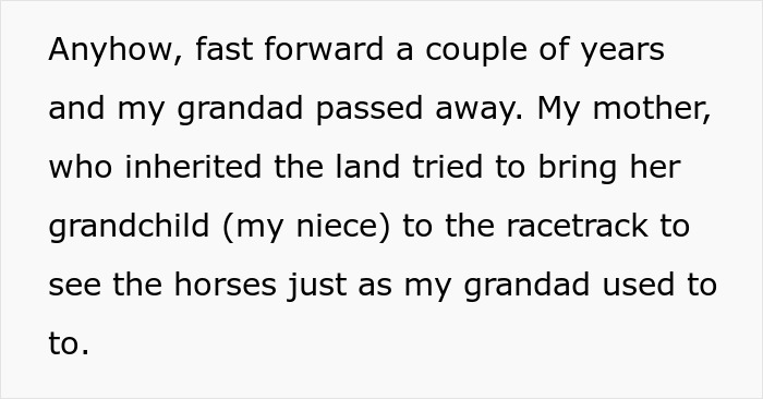 Racetrack Denies Woman The Same Deal They Got Her Dad, She Denies Them The Right Of Way