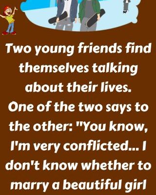 Two young friends find themselves talking about their lives