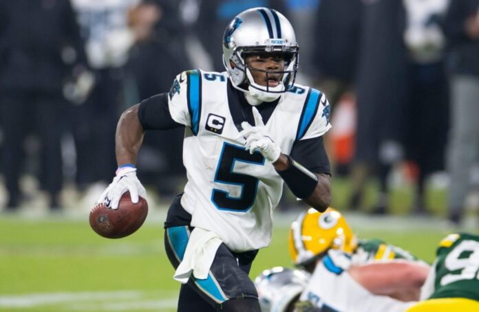 Teddy Bridgewater with the Panthers in 2020.