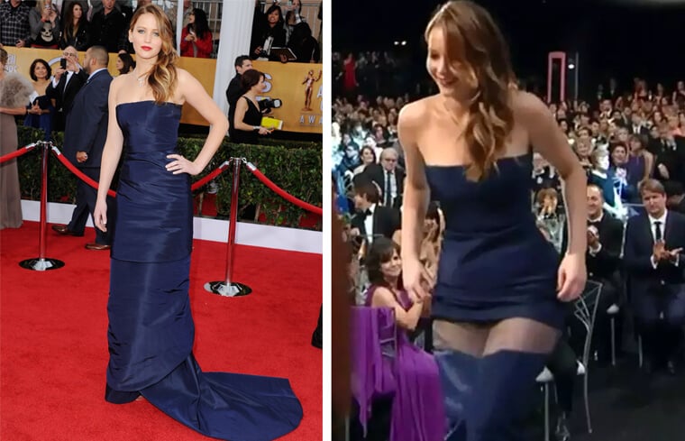 Jennifer Lawrence's Famous Dress Rip