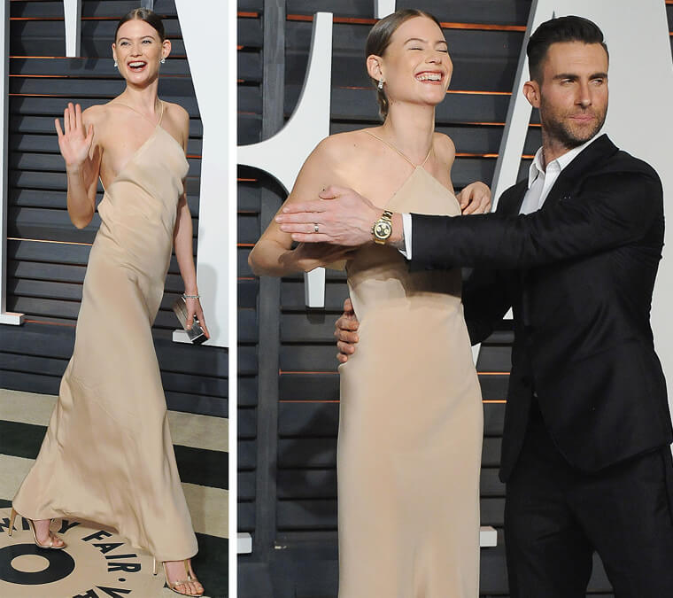 Behati Prinsloo's Oscar Party Fumble