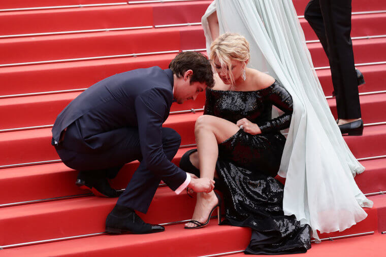 Virginie Efira's Shoes Kept Coming Untied