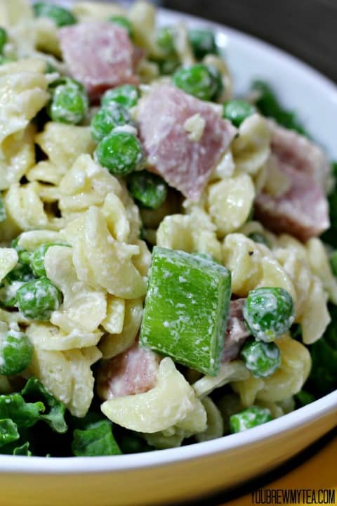 Ham Pea Pasta Salad