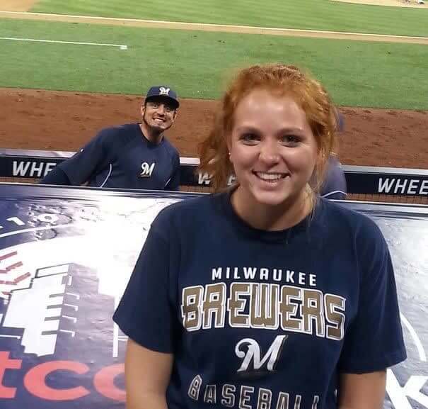 She Didn't Know Matt Garza Was Right Behind Her