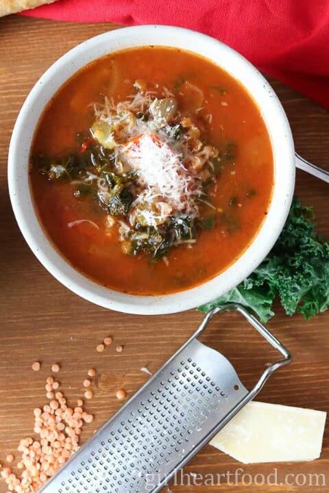 lentil and kale soup