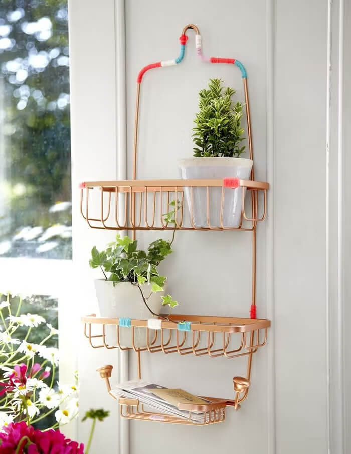 Pick Up A Chic Metal Shower Caddy For The Kitchen