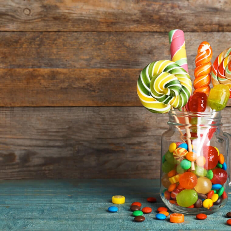 Store Candy In Clear Jars