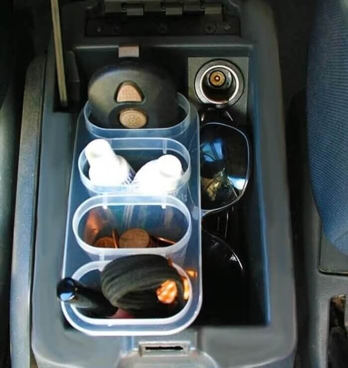 Use Popsicle Molds To Organize Your Car