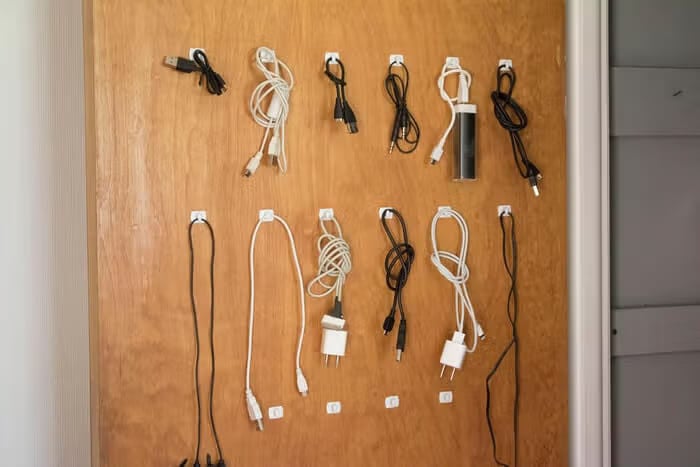 Hang Cords From Adhesive Hooks