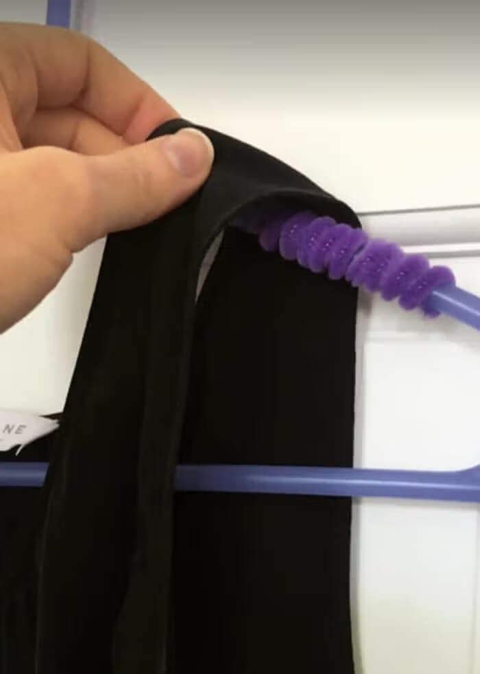 Attach Pipe Cleaners To Hangers To Avoid Creases