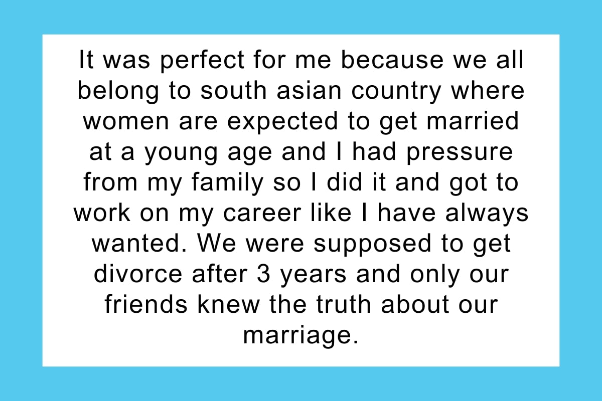 "AITA for not being truthful about my marriage?"