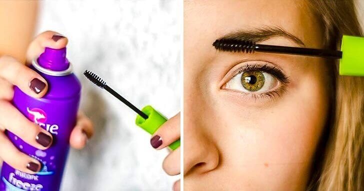 Hairspray and a Spoolie Make a Great Brow Product