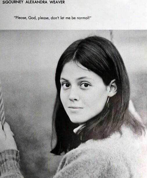 Sigourney Weaver's High School Yearbook Quote Was Legendary