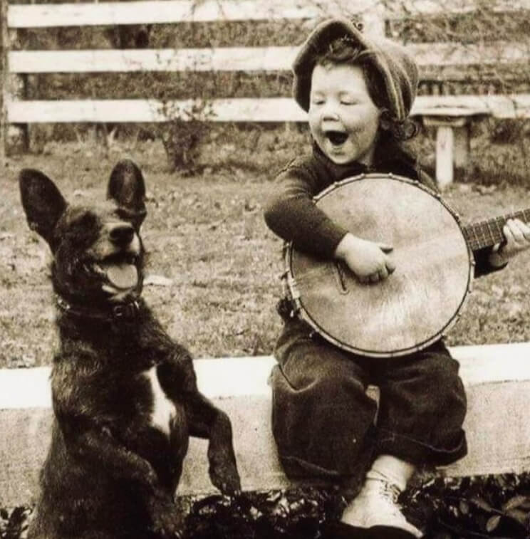 Just a Boy, His Banjo, and His Best Friend