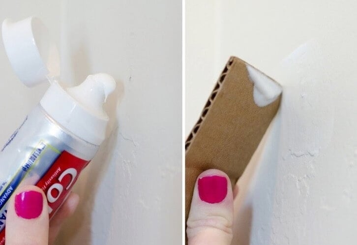 ​Nail Holes Can Easily Be Filled With Toothpaste