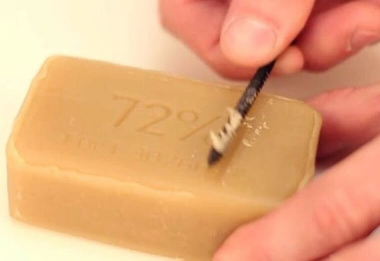 Use Soap To Help Screws Go Into Holes