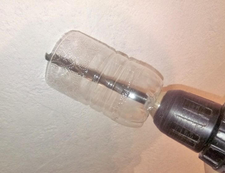 ​Use A Plastic Bottle To Prevent A Mess After Drilling