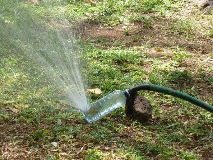 Use A Plastic Bottle To Make A Sprinkler