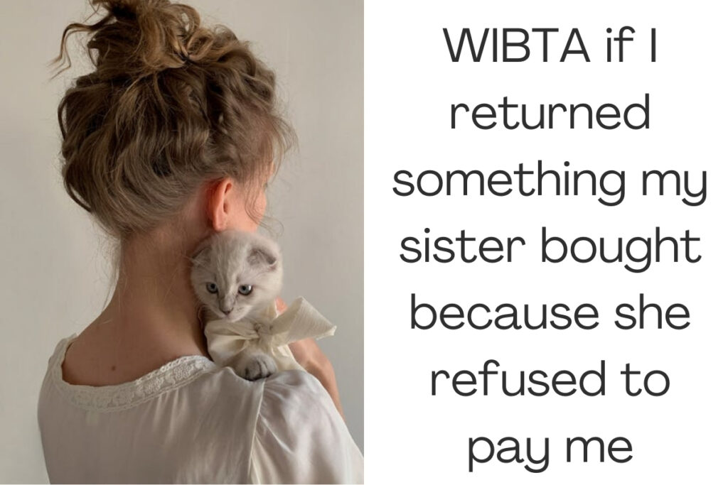 WIBTA if I returned something my sister bought because she refused to pay me