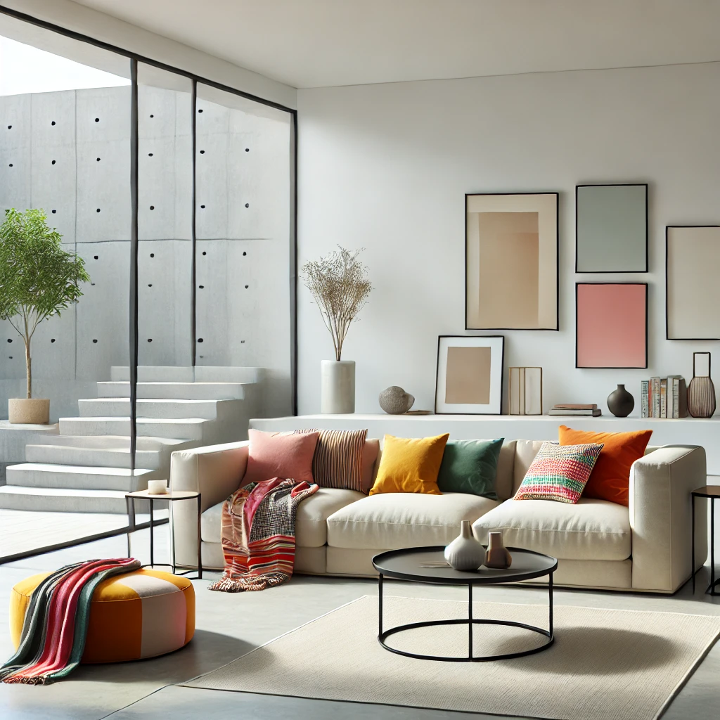 DALL·E-2024-09-21-01.24.31-A-modern-minimalist-living-room-with-clean-lines-and-a-decluttered-look-but-featuring-some-colorful-accents.-The-space-includes-a-simple-sofa-a-slee