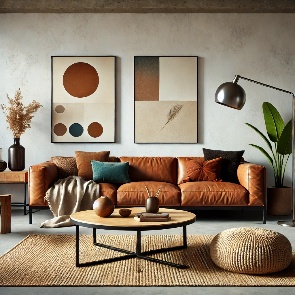 DALL·E-2024-09-21-12.53.37-A-minimalist-living-room-featuring-a-variety-of-textures.-The-space-includes-a-smooth-sleek-white-wall-a-wooden-coffee-table-with-natural-grains-a-