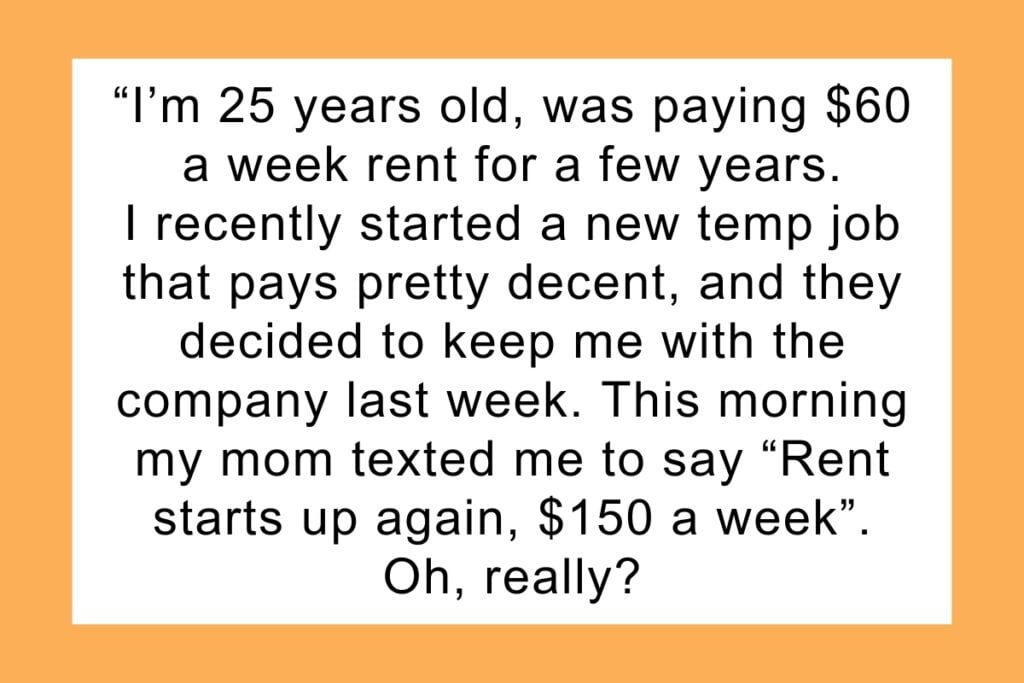 Young Adult Considers Moving Out After Parents Raise Rent: Is It Fair?