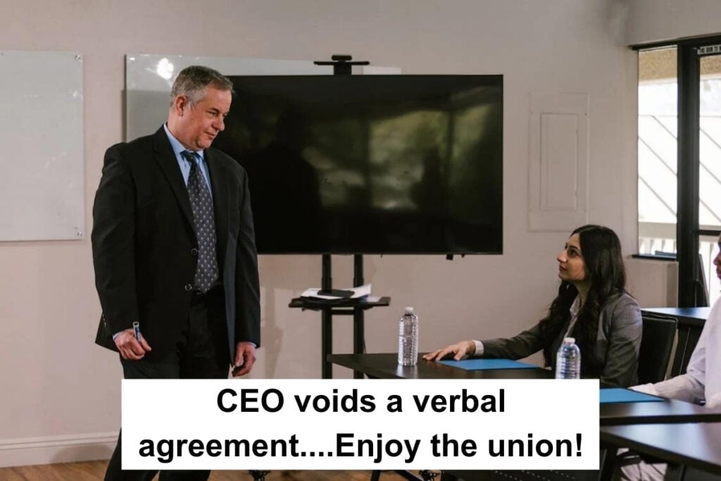 "Worker Forms Union After CEO Breaks Verbal Agreement, Secures Significant Settlement"