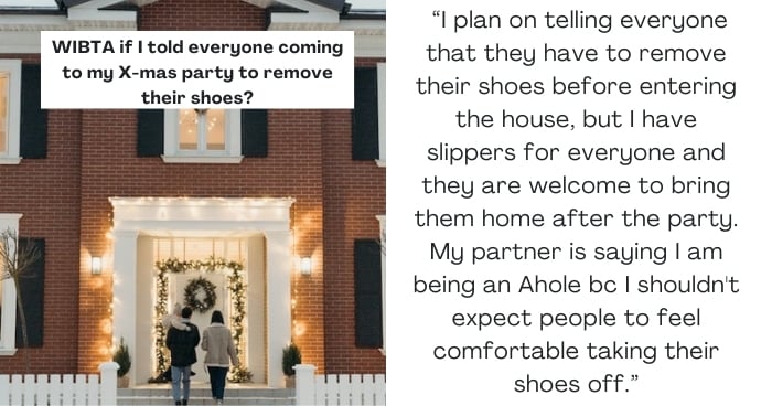 WIBTA if I told everyone coming to my X-mas party to remove their shoes?