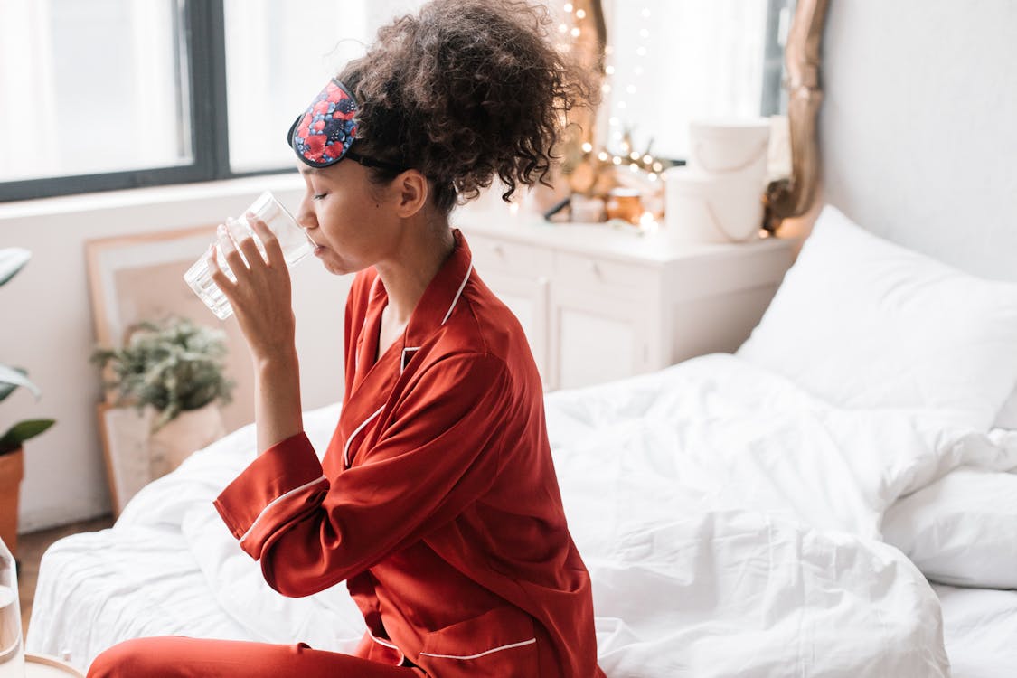 Free Woman Drinking Water Stock Photo