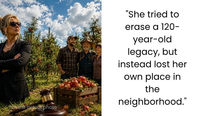 Bitch tries to destroy my orchard, i bankrupt her and get her house torn down