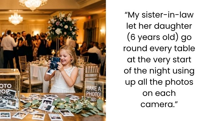 Sister-in-law let her daughter use up all the Polaroids at our wedding. Now we have nothing to use.