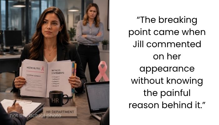 Coworker Tried to Shame Woman Over Breast Implants After Mastectomy — Her Evidence Turned the HR Complaint Around