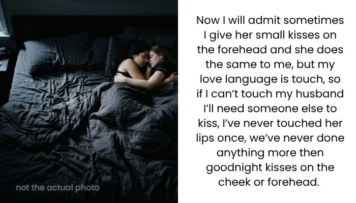 Woman Asks If She Was Wrong for Sleeping Beside Her Female Friend While Married After Husband Leaves Their Bedroom