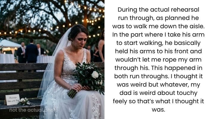 Bride Left Heartbroken After Her Dad Walked Her Down the Aisle and Left the Wedding Over a Football Disagreement