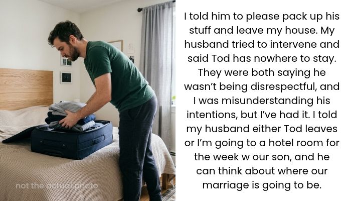 Wife Kicks Husband’s Best Friend Out After He Repeatedly Disrespects Her, but Her Husband Says She Went Too Far