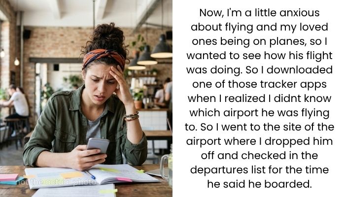 Woman Checks Her Boyfriend’s Flight Details and Discovers Something That Makes Her Question Their Entire Relationship