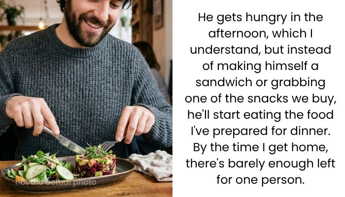 Wife Refuses to Cook Dinner for Her Husband After He Keeps Eating Their Leftovers Before She Gets Home