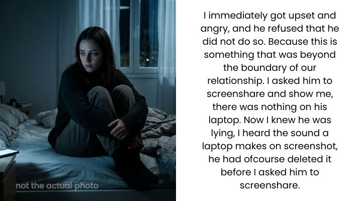 Woman, 21, Feels Numb After Her Boyfriend Secretly Takes an Intimate Screenshot and Lies About It